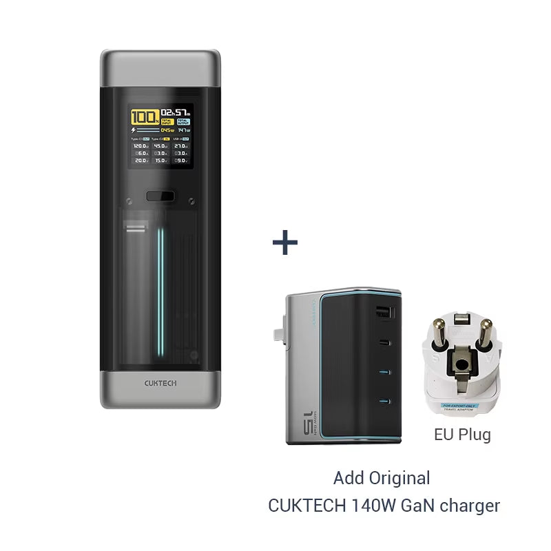 CUKTECH No.20 Power Bank 25000Mah P23 210W Output 3-Port Portable Charger 140W USB C for Macbook Iphone 14 Xiaomi ZMI Camping